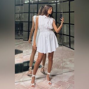 Zara Stretchy Mini Shirt Dress